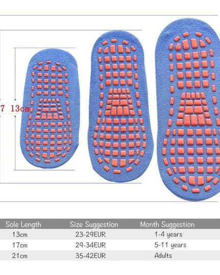 Premium Cotton Trampoline Socks - Ultimate Safety and Comfort for Everyone