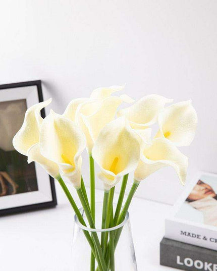 Lifelike Premium PU Calla Lily Artificial Flowers for Sophisticated Home Decor