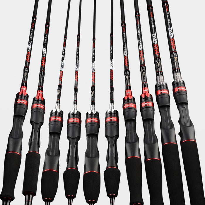 Carbon Fiber Baitcasting Rod Set with Cutting-Edge Features and Featherlight Construction for Bass Pike Fishing