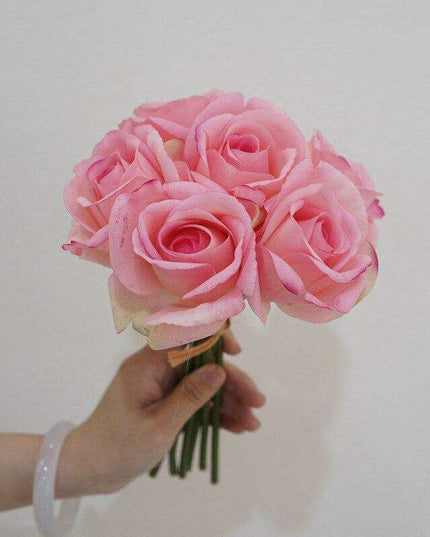 Elegant Snowy Mountain Silk Rose Arrangement