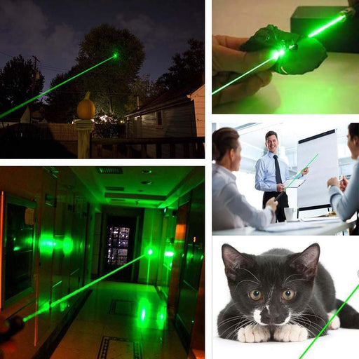 Multicolored Laser Pointer Pen for Office, School, and Pet Fun - USB Rechargeable