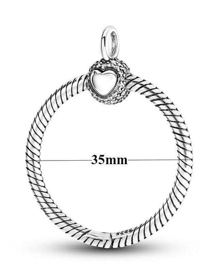 Elegant Customizable 925 Silver O Pendant Necklace for Women - Essential Minimalist Accessory