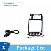 Compact Multi-Function COB Keychain Flashlight with Magnetic Feature