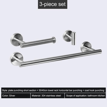 Elevate Your Bathroom with the Stylish Stainless Steel Organization Set