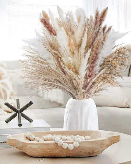 Enchanting Bohemian Bliss: 74-Piece Sun-Kissed Pampas Grass Decor for Stunning Weddings