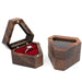Exquisite Wood & Velvet Ring Box - Luxury Proposal & Jewelry Showcase Choice