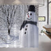 Joyful Christmas Shower Curtain Set for Festive Bathroom Decor