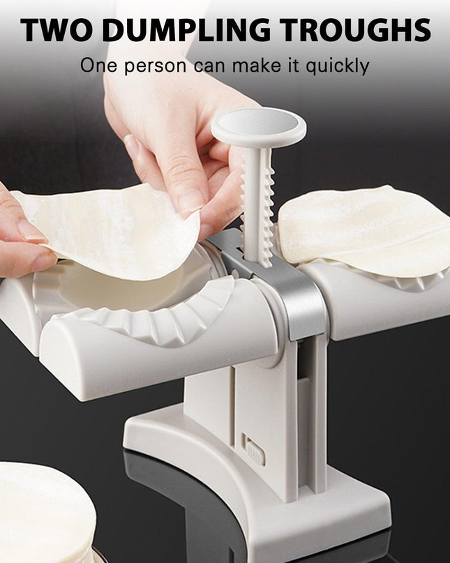 Dumpling Master: Premium Press with Built-In Storage Solution