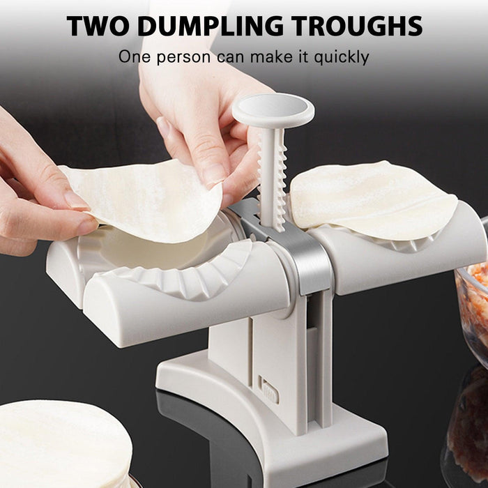 Dumpling Press with Ergonomic Design and Storage Lock