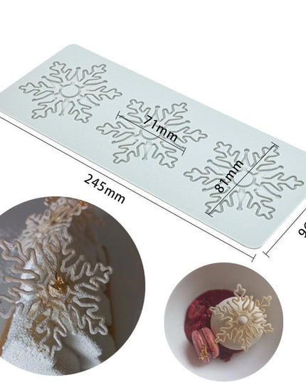 Charming 3D Snowflake Silicone Mold Collection - Ultimate Baking Toolkit for Exquisite Cake Creations