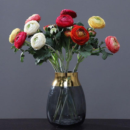 Elegant Peony Lotus Arrangement: Perfect Floral Accent for Home Decor and Celebrations