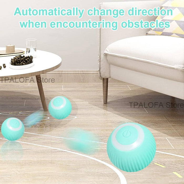 Rotating Interactive Smart Ball Toy for Indoor Cats - Keep Your Kitty Entertained