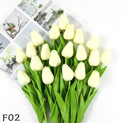Elegant 31-Piece Faux Tulip Arrangement - Enhance Your Celebrations