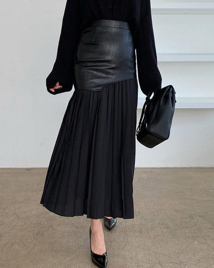 Elegant Pleated High Waist Midi Skirt for Spring 2022 - Stylish and Flattering Design