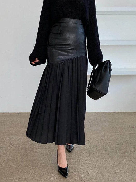 Elegant Pleated High Waist Midi Skirt for Spring 2022 - Stylish and Flattering Design