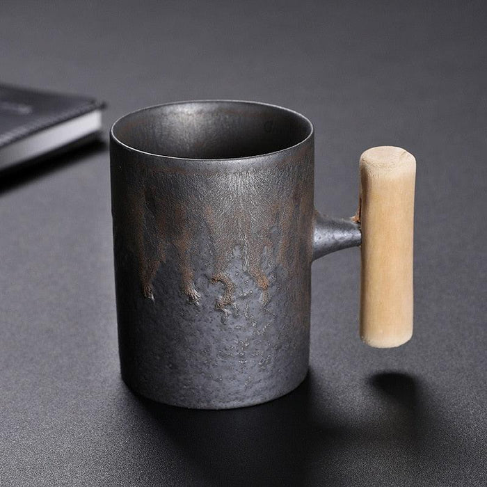 Artisan Vintage Japanese Stoneware Mug Set for Coffee and Tea Lovers