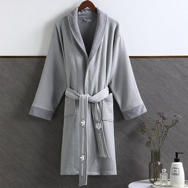 Ultimate Luxury Unisex Cotton Robe Set for Year-Round Comfort