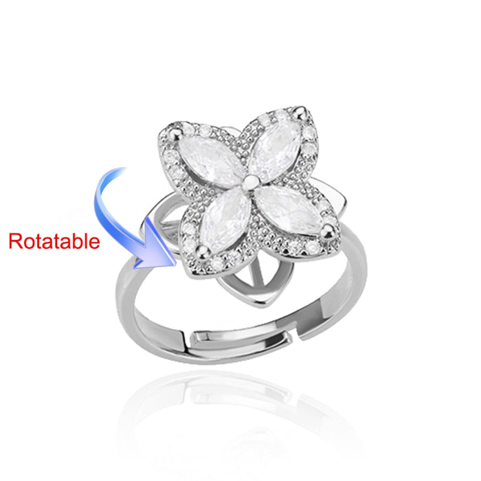 Lucky Charm Stainless Steel Clover Rings - Style with a Touch of Fortune