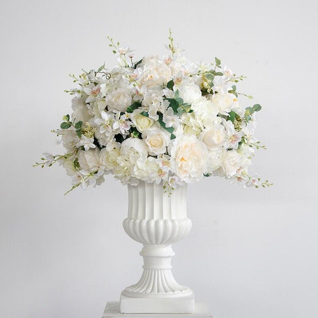 Charming Silk Floral Sphere with Roses and Hydrangeas - Perfect for Special Events and Celebrations