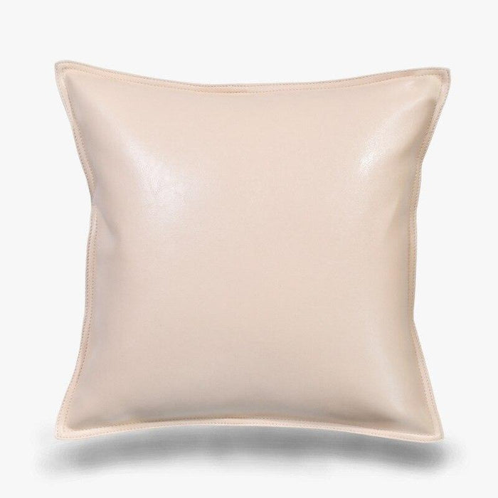 Luxurious PU Leather Pillow Cover - Stain-Resistant Sofa Cushion Protector