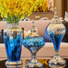 Botanica Sapphire Blue Glass Vase - Nordic Elegance & Style