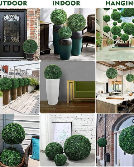 Elegant Premium Artificial Boxwood Sphere for Luxurious Home & Garden Decor