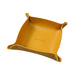 Leather Storage Box Foldable Table Top Storage Tray PU Leather Jewelry Cosmetics Key Storage Organizer-0-Très Elite-Large 25x25CM-Yellow-China-Très Elite