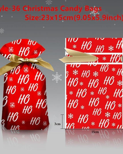 Santa's Festive Treats Gift Bag Set - 5-Piece Collection