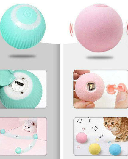 Smart Rolling Cat Toy: Interactive Fun for Indoor Kittens
