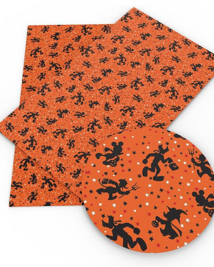 Mickey Mouse Halloween Faux Leather Craft Sheets - Create Spooktacular DIY Projects