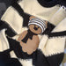 Bear Hug Oversized Cartoon Knit Sweater - Casual Chic Top