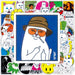 Quirky Cat Cartoon Sticker Kit for Playful Personalization