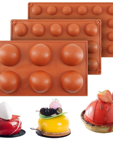 Creative 3D Silicone Sphere Mold for Innovative Baking Adventures