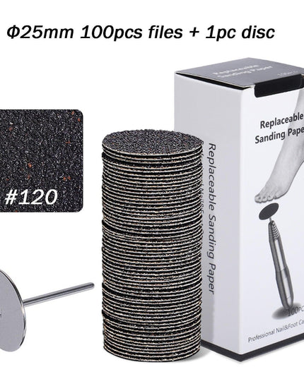 Customizable Luxury Foot Care Pedicure Kit with Interchangeable Grit Options