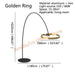 Contemporary LED Floor Lamp with Circular Rings Design - Light Up Your Space with Elegance