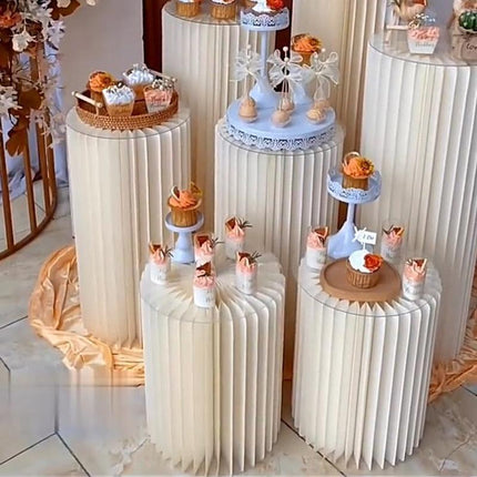 Luxury Wedding Display Pedestal: Circular Stand for Elegant Celebrations