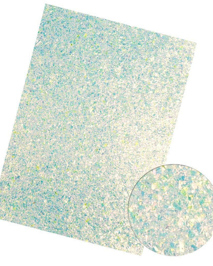 Iridescent Rainbow Glitter Vinyl Crafting Roll - Creative Shimmer Kit