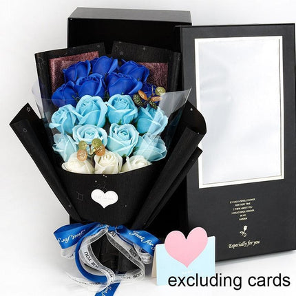 Chic Silk Rose Arrangement in Exquisite Gift Packaging