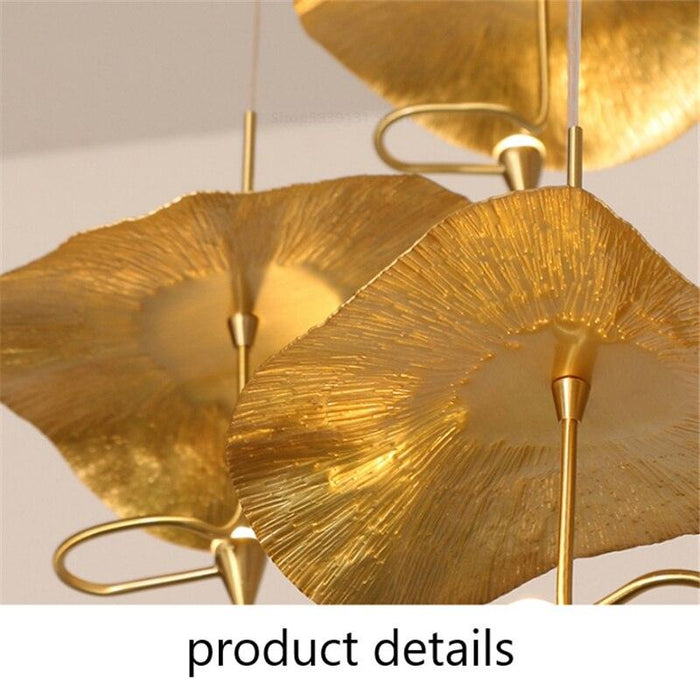 Vintage Zen Lotus Leaf Pendant Lights - Gold Lustre Art Deco Hanging Lamps

Vintage Zen Lotus Leaf Pendant Lights - Elegant Gold Art Deco Hanging Lamps