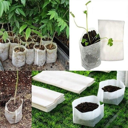 100-Pack Non-woven Seedling Grow Bags for Gardening Success