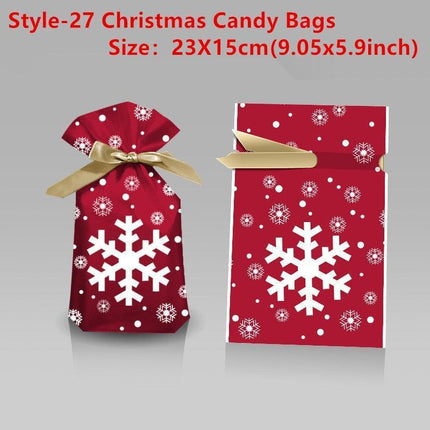 Santa's Festive Treats Gift Bag Set - 5-Piece Collection