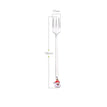 silver santa fork