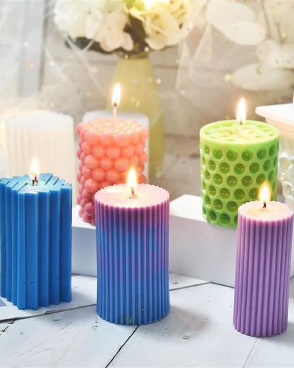 Candle Crafting Masterpiece: Roman-Style Silicone Mold Set for Creative Artistry