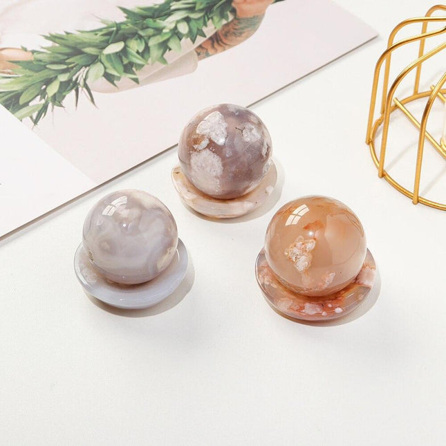 Sakura Quartz Energy Healing Wand Set for Spiritual Balance and Harmony