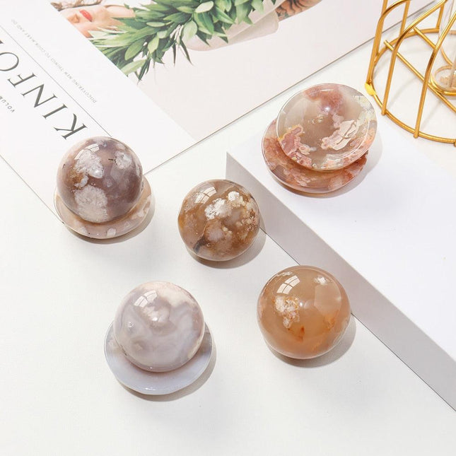 Sakura Quartz Energy Healing Wand Set for Spiritual Balance and Harmony