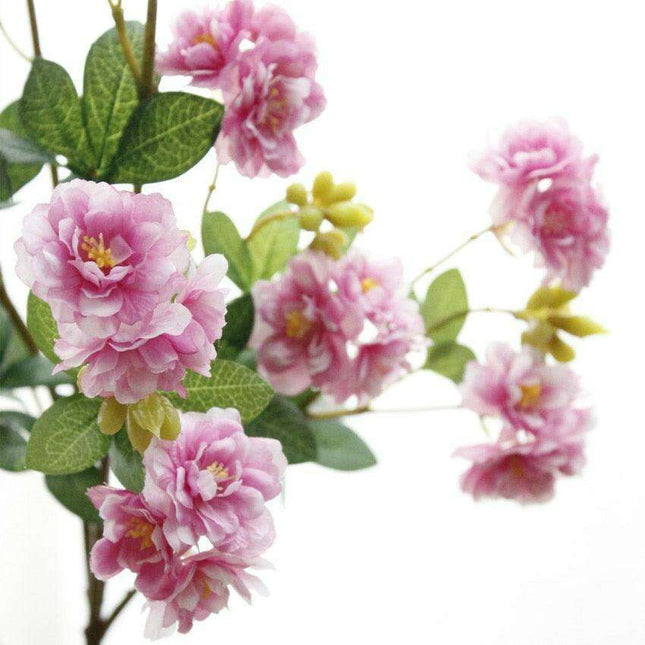 Sakura Silk Blossom Branch - Elegant Artificial Floral Arrangement for Home & Events