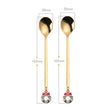 gold garland spoon