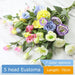 Silk Peony Rose Bouquet - Set of 5 Realistic Artificial Flowers