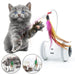 Interactive Sensor Cat Toy with Feather Teaser - Keep Your Kitty Active and Entertained