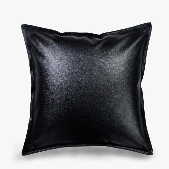 Stylish Faux Leather Cushion Cover - Elegant Accent for Modern Interiors
